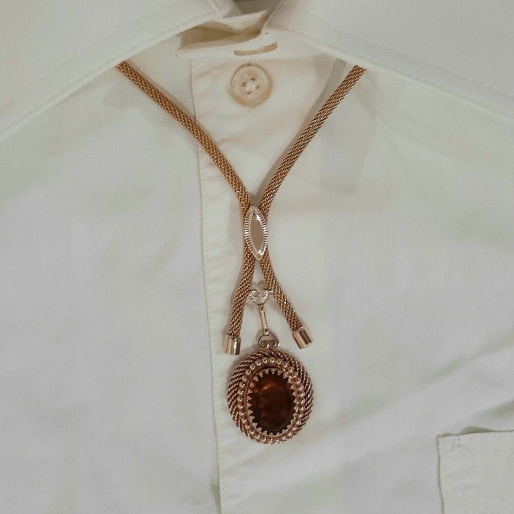Rare sarah coventry vintage western coastal cowgirl gold plated pendant necklace